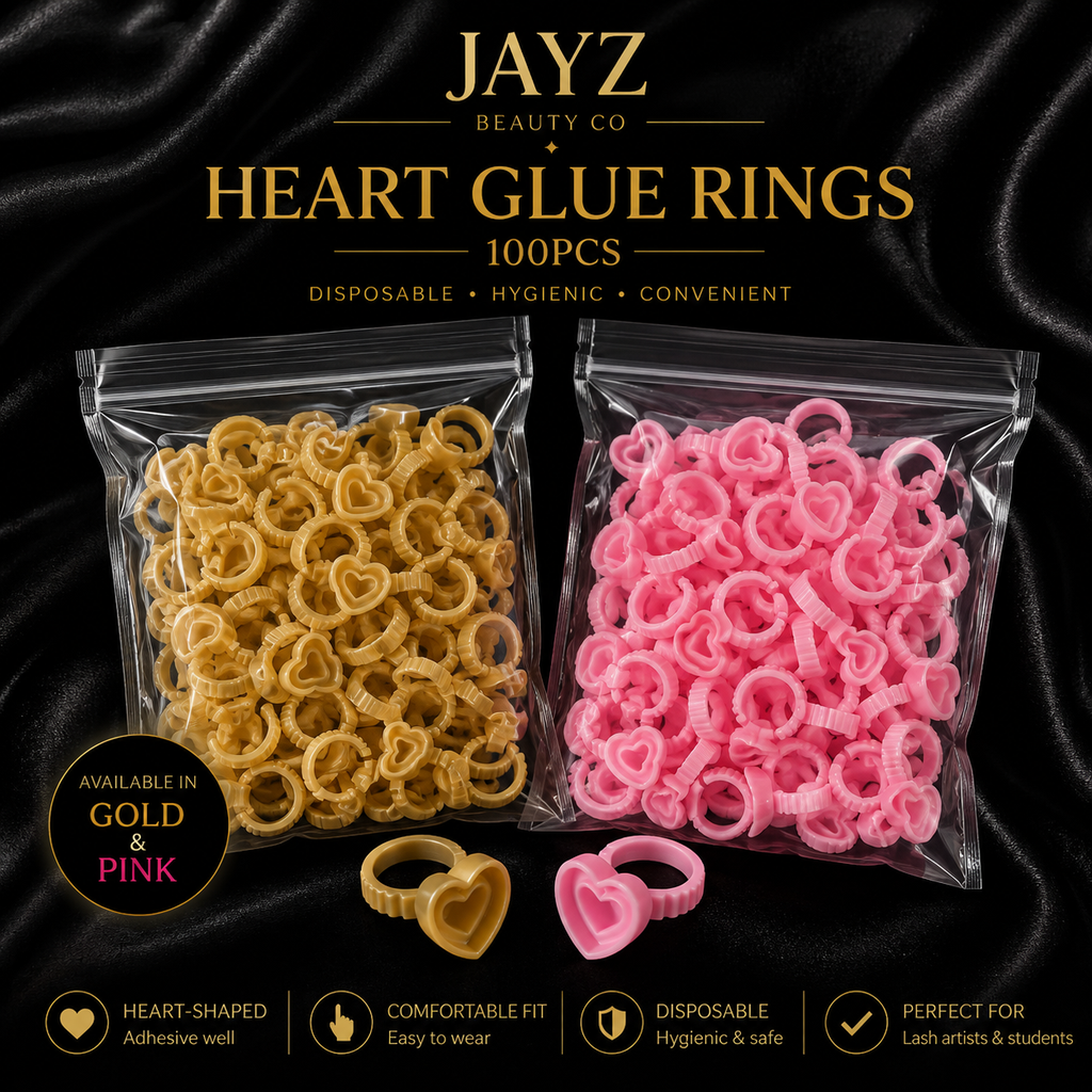 Heart Glue Rings | 100PCS