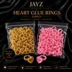 Heart Glue Rings | 100PCS