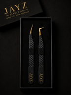 Fibre Tip Lash Tweezer Set – 2 Piece