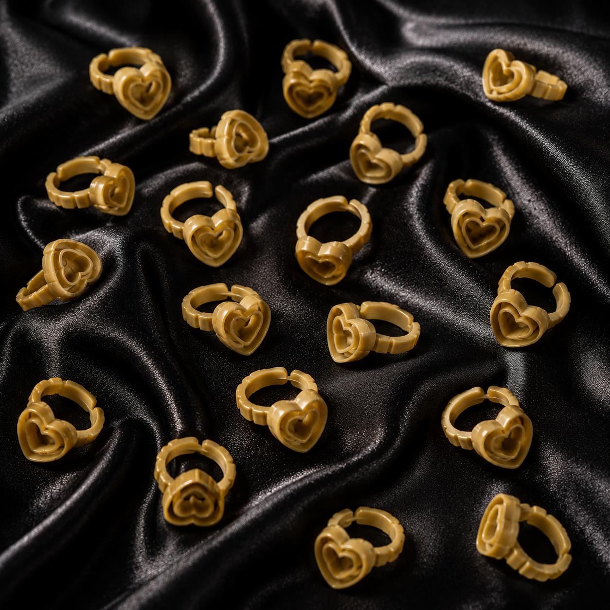 Heart Glue Rings | 100PCS