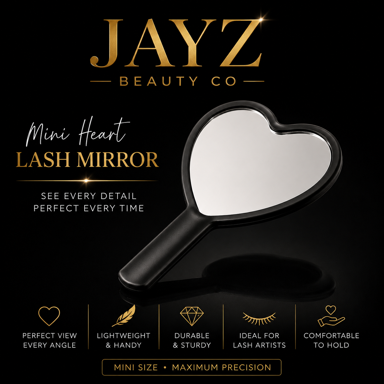 Mini Heart Lash Mirror