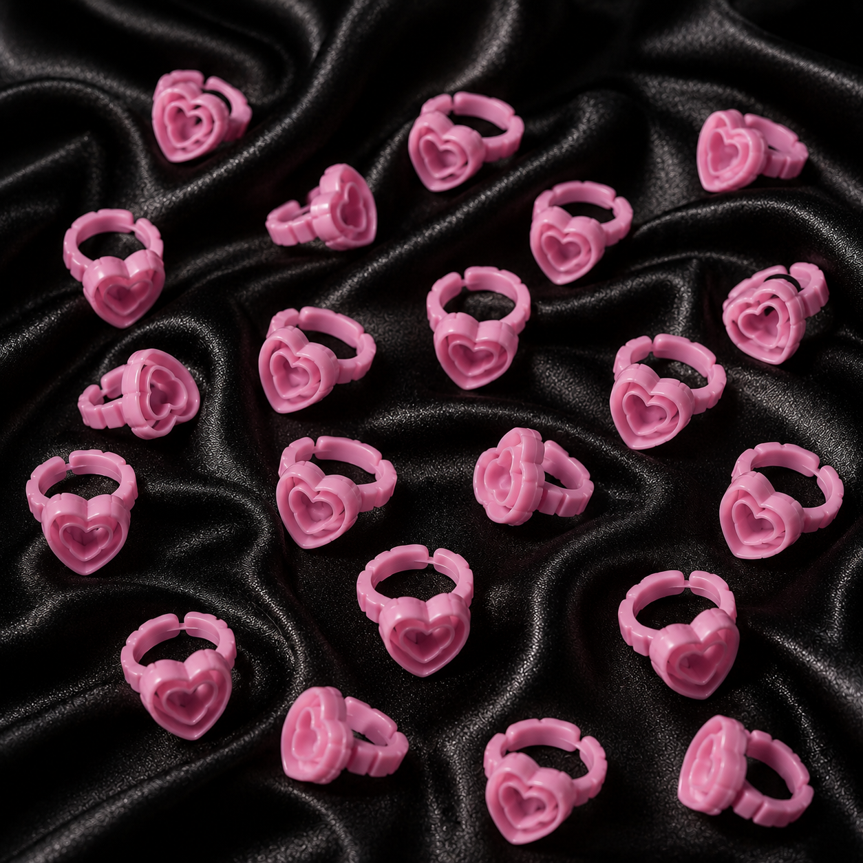 Heart Glue Rings | 100PCS