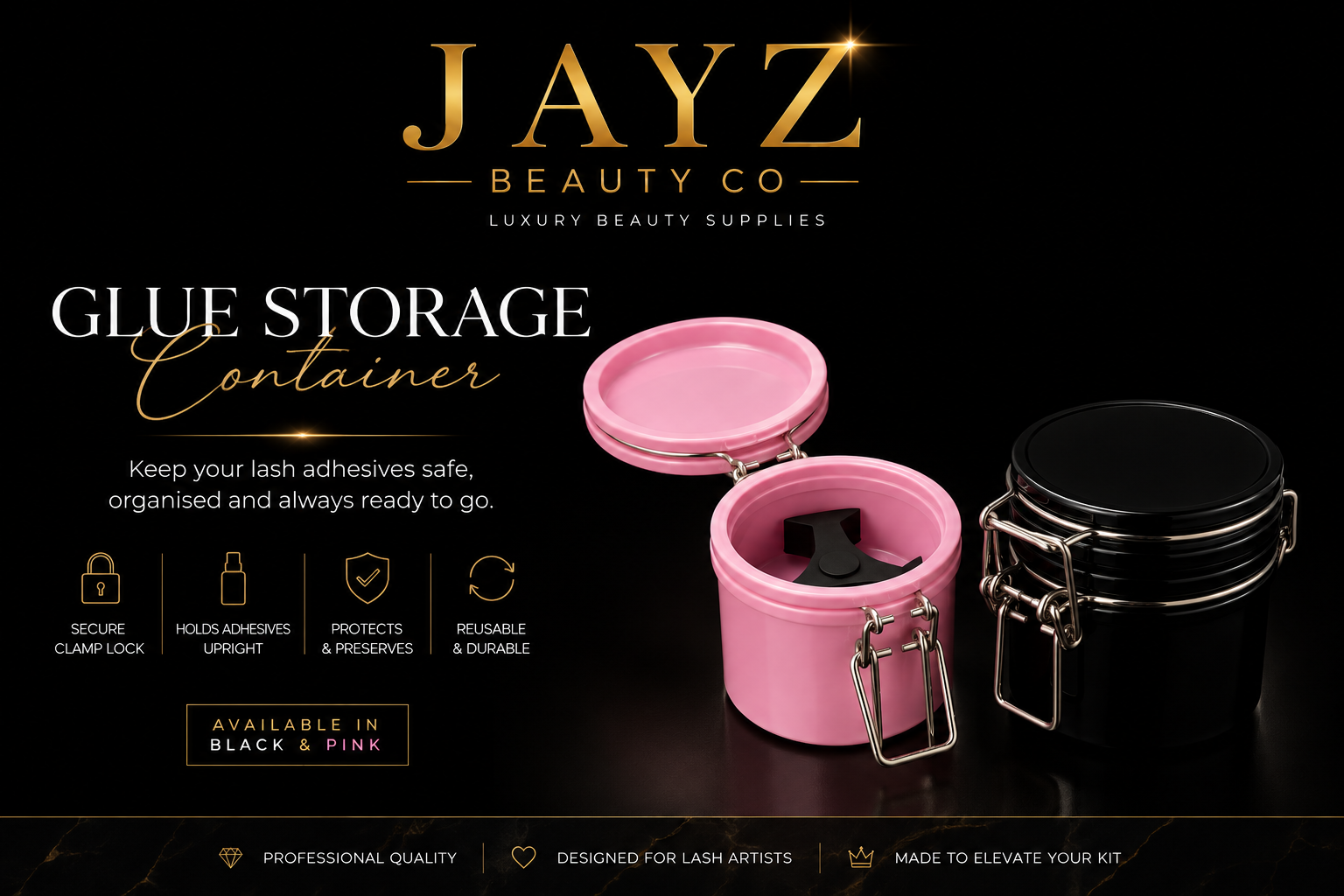 Lash Adhesive Storage Container